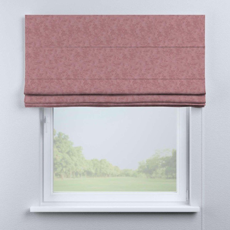 Римская штора «Кортин», софт мрамор розовый, для проёма