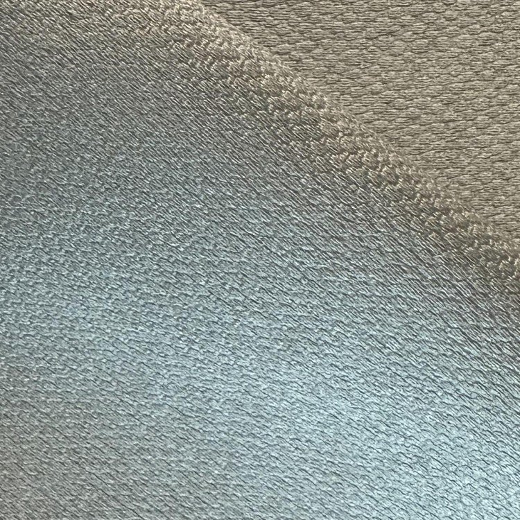 Ткань портьерная блэкаут с блеском тёмно-серый 34634