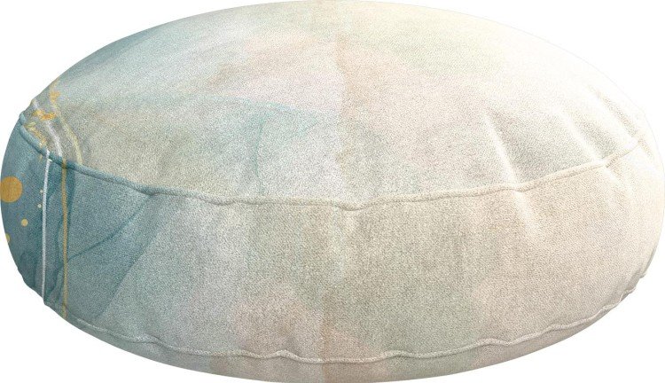 Подушка круглая Cortin «Изумрудно-серый мрамор»