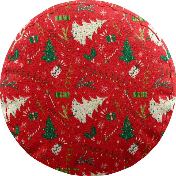 Подушка круглая Cortin «Новогодние подарки»