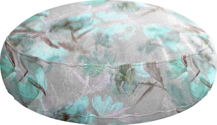 Подушка круглая Cortin «Цветочная акварель»